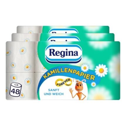 Regina Camomile Toilet Paper 3-Ply (Pack of 3 x Pack of 16)