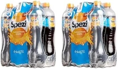 Spezi das Original 0.75l PET - Erfrischendes Cola-Orangenmix-Getränk (6 x 0.75l) (Packung mit 2)